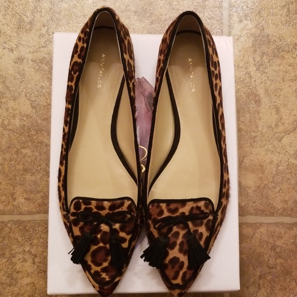 ann taylor animal print shoes
